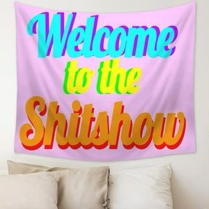 SHEIN Welcome To The Shitshow Tapestry